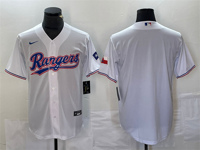 Men's Texas Rangers Blank White With Patch Cool Base Stitched Baseball Jersey Men's Texas Rangers Blank White With Patch Cool Base Stitched Baseball Jersey